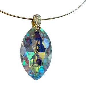 Natural Crystal Aurore Boreale necklace pendant